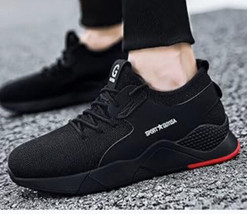 KGJIANDA Steel Toe Shoes for Men Black Lightweight Composite Work Shoe US Sz 13 - £23.18 GBP