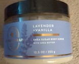 Bath and Body Works Aromatherapy LAVENDER VANILLA Shea Sugar Body Scrub ... - £13.61 GBP