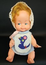 Vintage Uneeda Baby Doll Made In Hong Kong 1960s Blond BLue Eyes - $19.79