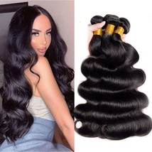Body Wave Human Hair Bundles 18&quot; 20&quot; 22&quot;-10A Grade 100% Unprocessed Braz... - $59.39