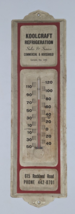 Vintage Koolcraft Refrigeration Sales &amp; Service Sample No. 100 Thermometer - £45.74 GBP