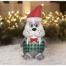 Holiday Time Wally Walrus with Santa Hat Christmas Inflatable 3.5 Feet L... - $608.78 MXN