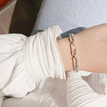 Classic brand bracelet for women in 925 sterling silver. Hand-welded section by  - £71.96 GBP