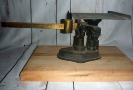 Antique Fairbanks 1831 Pat. U.S. Postal Service Brass &amp; Cast Iron 4 lb. ... - £106.37 GBP