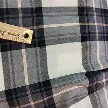 Northwest Blue Shirt Mens L Tall Green & White Plaid Vintage Flannel Long Sleeve image 6