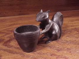 Metal Squirrel and Acorn Cup, modern, not old - $5.95