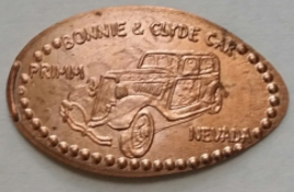Bonnie &amp; Clyde Car, Primm Nevada Elongated Penny, 2 pcs. - £3.15 GBP