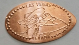 Famous Las Vegas Downtown Cowboy icon, Las Vegas, Nevada Elongated Penny - $3.95