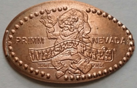 Famous Whiskey Pete icon, Downtown Las Vegas Nevada Elongated Penny - $3.95