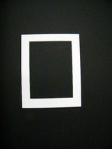 Picture Framing Mats 8x10 for 6x8 photo White rectangle opening SET OF 10 - £15.98 GBP