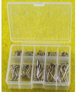 320 Pieces Silver Carbon Fishing Hooks 10 Mixed Sizes:16# to 2# Eye End ... - $128.12 MXN