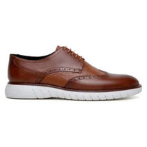 Belvedere Studio Enzo Men's Walking Lace Up Sneaker Leather Ant. Tan image 1