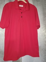 Grand Slam Golf Polo Shirt Men&#39;s Medium Unisex Pink Short Sleeve ActiveWear - £7.42 GBP