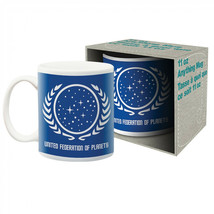 Star Trek United Federation of Planets Ceramic Mug Multi-Color - £16.49 GBP