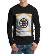 Boston Bruins High-Quality Black Cotton Sweatshirt for Men - £24.83 GBP