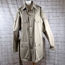 Vintage Banana Republic Safari &amp; Reise Blazer Lang Khaki Jacke Damen M - £56.25 GBP