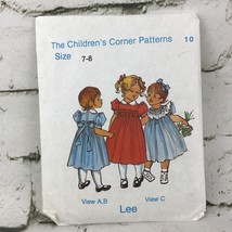 The Children’s Corner Lee Smocked Dress Collar Vintage Sewing Pattern Sizes 7-8 - £31.64 GBP