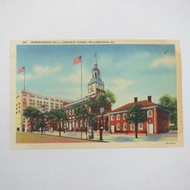 Vintage 1936 Postcard Independence Hall Chestnut Street Philadelphia PA UNPOSTED - £4.73 GBP