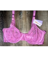 Joyspun ~ Women&#39;s Unlined Underwire Mesh Bra Lilac ~ 34C - $24.64 CAD