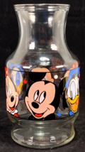 Vintage Anchor Hocking Disney Glass Carafe Pitcher Mickey Minnie Donald.... - $221.14 MXN
