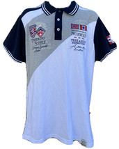 Geographical Norway Great Britain Trek &amp; Ride expedition polo Shirt XL - £30.86 GBP