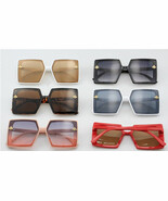 Oversized Square Flat Big Lens Womens Sunglasses Vintage Retro - $9.99