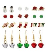 Celebrate It Bell Christmas Set 12 Pairs Earring - $14.84