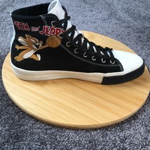 Zara Sneakers Tom And Jerry Men&#39;s Size 9 Canvas Black High Top Eu 42 Limited Ed. - £29.98 GBP