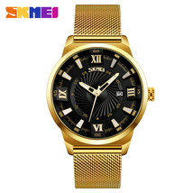  Men&#39;s Quartz Watch Casual Genuine Goods Fashion Men&#39;s Wrist Watch Steel Band Qu - £40.09 GBP