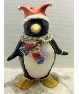 ONEIDA PENGUIN COOKIE JAR SCARF HOLIDAY - $486.82 MXN