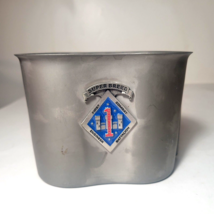 Authentic US Military USMC Canteen Cup First Combat Engineer Battalion - $15.85