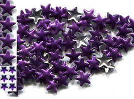 STARS Smooth Rhinestuds 6mm  Hot Fix   PURPLE  iron on   2 Gross  288 Pi... - £3.94 GBP