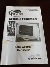 Baby George Foreman Rotisserie Instruction Manual Directions Model GR59A 2001 - $9.90