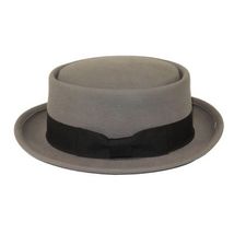 Men's Broner Wool Hat Pork Pie Classic Soft Light Weight 73-5203 Grey image 2