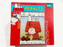 Peanuts Photomosaics 1000 Piece Puzzle Snoopy Charlie Brown Comic Strip Complete - $9.59