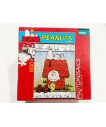 Peanuts Photomosaics 1000 Piece Puzzle Snoopy Charlie Brown Comic Strip ... - £7.52 GBP