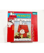 Peanuts Photomosaics 1000 Piece Puzzle Snoopy Charlie Brown Comic Strip ... - $9.59