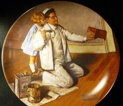 KNOWLES COLLECTIBLE PLATE &#39;THE PAINTER&#39; NORMAN ROCKWELL 1983 NMB - $4.00