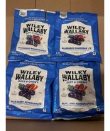 4x Bags Wiley Wallaby Soft &amp; Chewy Blueberry Pomegranate Gourmet Licoric... - $350.44 MXN