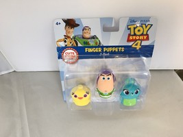 Disney Pixar Toy Story 4 Finger Puppets 3 Pack Ducky Buzz Lightyear Bunny NIP - £8.75 GBP