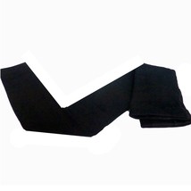 Plush Fleece Lined Footless Tights Womens Black M L Full Length with Gusset  - £6.63 GBP