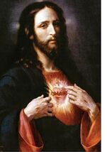 Sacred Heart of Jesus, blank note card, New, #AB-304-R2 - $1.49