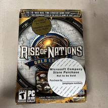 Rise of Nations: Gold Edition (PC, 2004) Microsoft Company Store Purchase - £23.94 GBP