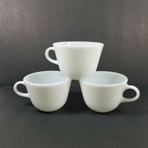 3 Corning White Milk Glass Coffee Cups Vintage Replacement Mug Set - £12.17 GBP
