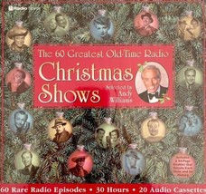 60 Greatest Old Time Radio Christmas Shows Andy Williams Box Set Cassette ELEC - £29.97 GBP