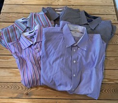 Paul Frederick Men’s Lot Of 5 Button up shirt size 18.5 Multicolor HH - $74.25