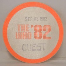 The Who - Vintage Original Sept. 23, 1982 Cloth Show Backstage Pass *Last One* - £11.75 GBP
