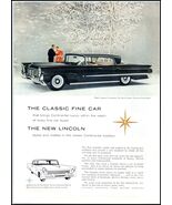1958 Lincoln Landau Automobile Black PRINT AD BX3 - $139.67 MXN