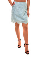 Finders Keepers Womens Skirt Mini Amnesia Pale Stylish Elegant Blue Size S - £38.04 GBP