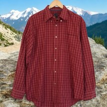 T. Harris London red plaid button down Long Sleeve  Men’s Size XL - $505.50 MXN